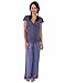 The Essential One - Maternity Nursing Pyjamas Stripe - Blue - Small - EOM154