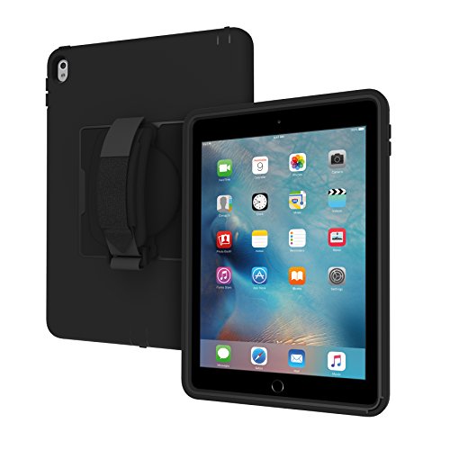 Incipio Capture Rugged Case für Apple 9,7" iPad Pro in schwarz - extrem robuste Schutzhülle [Handschlaufe | Standfunktion | Outdoor geeignet | Hybrid] - IPD-323-BLK