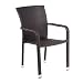 Produktbild greemotion Stapelstuhl Manila braun bicolor, Sitzmöglichkeit für In- und Outdoor, platzsparender Terassenstuhl, Stuhl aus pflegeleichtem Polyrattan, witterungsbeständig, gastronomiegeeignet, GS-zertifiziert