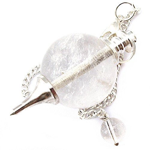 Bergkristall klar, selbstheilend, Quarz, Edelstein Pendel Wahrsager