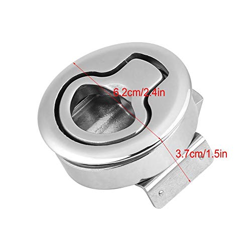 Verrouillage à tirette affleurant, pont rond de bateau en acier inoxydable de haute qualité de 2 pouces Verrouillage à tirette affleurant pour bateau de yacht marin