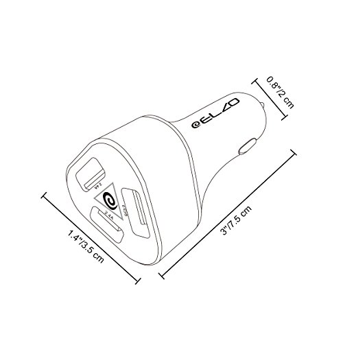 ELZO Cargador de Coche con 3 Puertos Carga R pida M vil 42W 4 8A con una Tecnolog a QC 3 0 para Samsung Galaxy S6 S6 Edge Note 4 Edge Google Nexus 6 HTC One y m s Negro Plumbeous reviews ELZO Cargador de Coche con 3 Puertos Carga R pida M vil 42W 4 8A con una Tecnolog a QC 3 0 para Samsung Galaxy S6 S6 Edge Note 4 Edge Google Nexus 6 HTC One y m s Negro Plumbeous