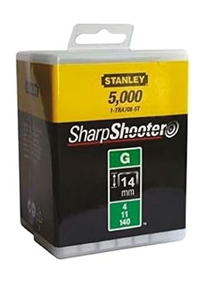 Stanley 1-TRA709-5T Lot de 5 000 agrafes robustes de type G 14 mm