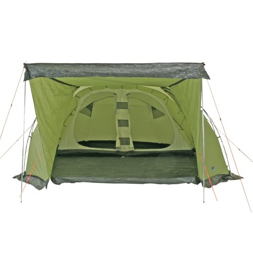 10T Carolina 6 - 6-Personen Multifunktion Geodät-Zelt mit PKW- / SUV-Heckanschluss WS=5000mm - 