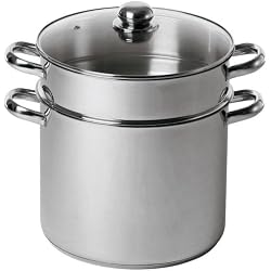 Baumalu 342639 Couscoussier 9 L 24 cm en Acier Inoxydable
