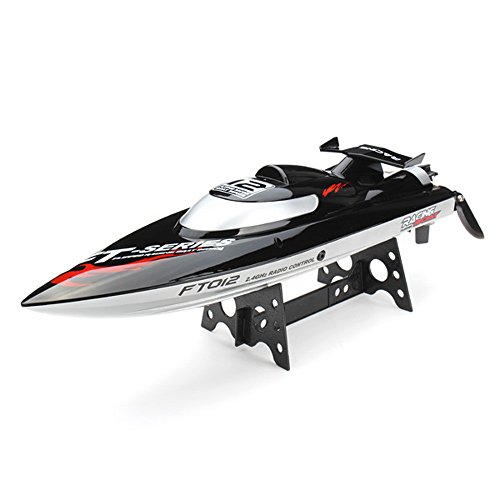 XT-XINTE FT012 2.4G Brushless Upgraded FT009 RC Racing Boat RTR Speedboat Black Colot