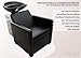Hairdressing Backwash Chair MST-312 Black Shampoo Station Backwash Unit Washpoint Barber Wash Chair Ceramic Sink Black