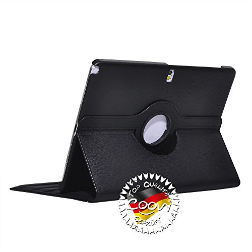 COOVY® 360° ROTATION COVER FÜR SAMSUNG GALAXY NOTE PRO 12.2 SM-P900 SM-P901 SM-P905 SMART HÜLLE TASCHE ETUI CASE SCHUTZ STÄNDER Farbe schwarz - 5