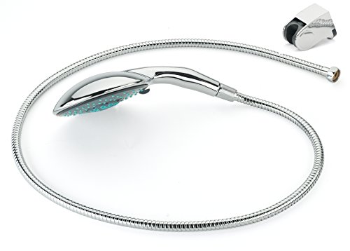 Jocalvi Handbrause mit Schlauch und Halterung – XXL Wellness – 4 Strahlarten – Duschkopf 150mm Durchmesser mit Duschschlauch – Brauseschlauch 1,5m und Duschbrause – Halter - 6