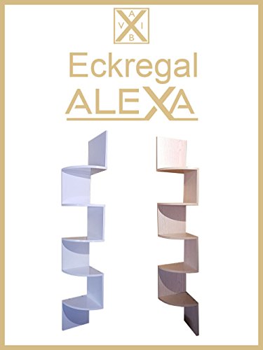 Eckregal ALEXA - Eck-&Wandregal/Aufbewahrung/5 Ablagenfächer (Buche)