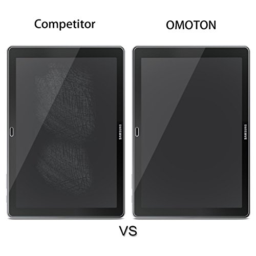 OMOTON Panzerglas Schutzfolie für Samsung Galaxy Book 10.6 zoll, mit [2.5D abgerundete Kanten ] [9H Härte] [Kristall-klar [kratzfest] [Luftbläschen-frei][lebenlange Garantie] - 4