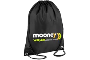 VR46 Zaino Replica Mooney Racing Team,Unisex,One Size,Nero