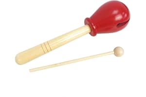 A-Star Bloc de tonalité tulipe en bois avec batteur en bois, bloc de rythme de percussion