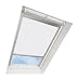Produktbild Darkona Dachfensterrollo für VELUX-Dachfenster - Verdunkelungsrollo - Zahlreiche Farben/Zahlreiche Größen (CK04, Weiß) - Silberner Aluminiumrahmen
