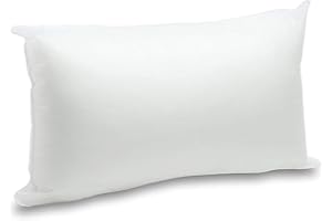 AMANSTYLE LTD Cushion Inner Pad (Pack of 1) 30 x 50 cm (12" x 20") Bounce Back Hollowfibre Pillow Insert – Hypoallergenic Cushion Stuffers for Sofa, Bed & Chair – UK Made