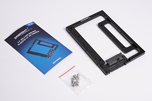 Sabrent Festplatten – Zubehör Rahmen 2.5”(6.35cm) SSD & SATA Festplatte zu Desktop 3.5” (8.89cm) SATA Konverter Montage Kit (BK-PCBS) - 7