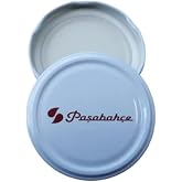 Paşabah&ccedil;e Kavanoz Kapağı, 82 mm, 50 Adet, Beyaz