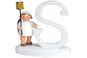 KWO Olbernhau 75778 Buchstabe S mit Engel, 7 cm