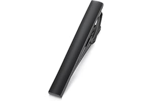 HONEY BEAR Męskie spinki do krawata w normalnym rozmiarze, ze stali nierdzewnej, krawat na prezent biznesowy, czarny matowy, 5 cm, 5cm, miedź, Bez kamieni szlachetnych