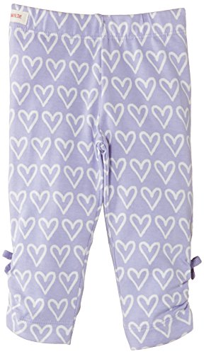 Hatley Baby Girls Infant Ruched Hearts Leggings, Purple, 9-12 Months (Manufacturer Size:6-12 Months)