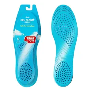 Frido Gel Cloud Ultra Comfortable Trimmable Insole, Gives Ultimate Cushioning & Comfort, Prevents Heel, Leg & Back Pain, Soft and Bouncy Feel, Proudly Made in India, (Small 5-8 UK) - Pack of 1 Pair