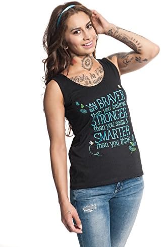 Winnie The Pooh Braver Stronger Girls Top Black L