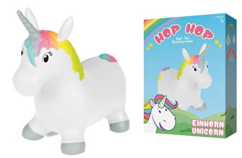 John Sprungpferd Einhorn Hop Hop Hüpfpony Unicorn 55 cm