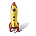 Produktbild Big Teaze Toys Pathfinder I - Retro Pocket Rockets - Vibrator in Form einer Rakete - ca. 12,7 cm lang, Ø ca. 3 cm - gelb / rot