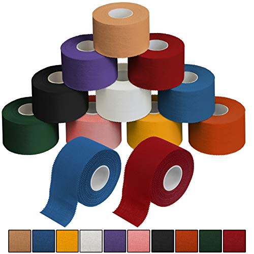 ALPIDEX 12 x Sport Tape 3,8 cm x 10 cm, Colore:Misto