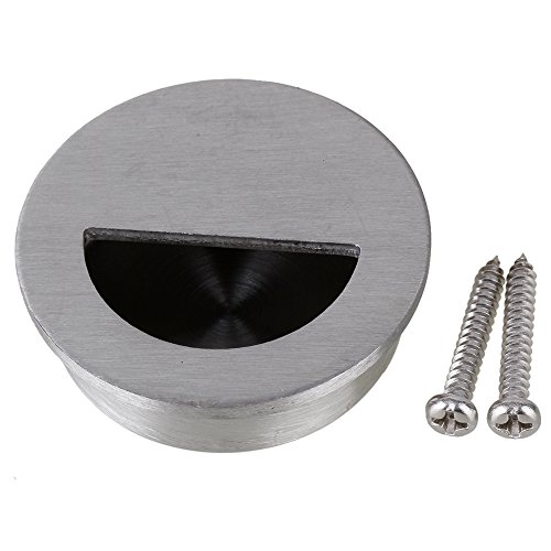 spécifications bqlzr 4 cm OD Argenté Cercle/rond encastré en acier inoxydable 304 Placard Tiroir Armoire Bouton de poignée