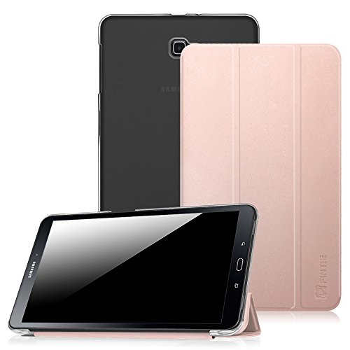 Fintie Samsung Galaxy Tab A 10.1 Hülle - Ultra Slim Superleicht Schutzhülle mit Lichtdurchlässig Rückseite Abdeckung Smart Cover Case Schutzhülle mit Auto Schlaf / Wach und Standfunktion für Samsung Galaxy Tab A 10,1 Zoll T580N / T585N Tablet (2016 Version), Roségold