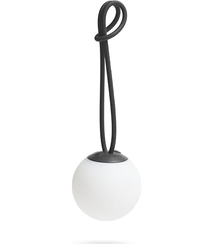 Fatboy Oloha Small Lampada Da Parete A LED | Ricaricabile Wireless | Per Interni Ed Esterni | Dimmerabile | Nero