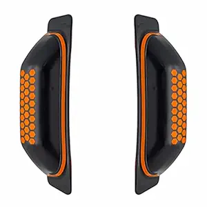 MAK Mirror Universal Car Rear View Mirrors for Rear Seat Passengers, Side Mirror Lets Passengers Look for on-Coming Cyclists or Other Vehicles Before Opening Door to exit (Designer Edition Orange)