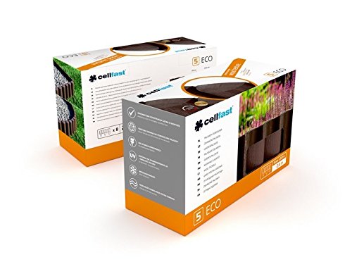 Rasenkante Palisade 2,3m braun, 8 Elemente 17 cm Höhe Beetbegrenzung Beetumrandung Beeteinfassung - 2