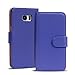 Produktbild Conie Schutzhülle kompatibel mit Samsung Galaxy Note 7, Blaue PU Lederhülle Klapphülle Etui Tasche mit Kartenfächer