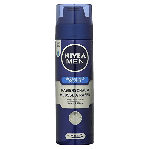 NIVEA Men Rasierschaum für Männer, 200 ml Spender, Protect & Care