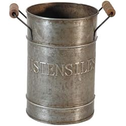 Pot zinc "ustensiles"