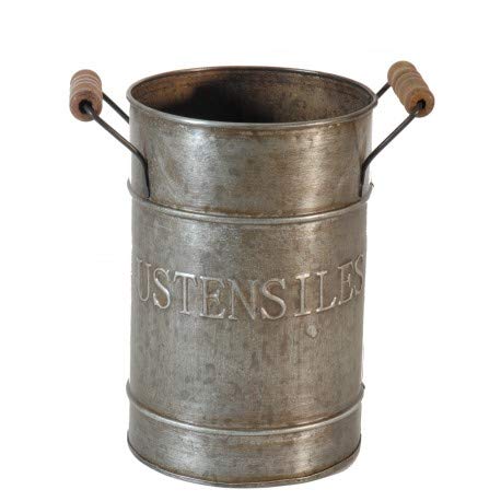 Pot zinc "ustensiles"