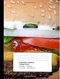 Composition Notebook: HUGE Cheeseburger Notebook College Ruled 100...