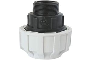 SOMATHERM FOR YOU SOMATHERM PER VOI - Maschile plastica Raccordo diritto per D20 tubo in PE - M15 / 21 - bloccaggio esterno