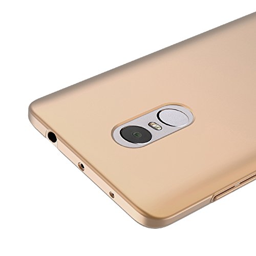 Oro Ultra-delgado Funda Case Cover y Protector de Pantalla Para Xiaomi Redmi Note 4 Vooway   MS70203