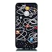 Produktbild Everainy Kompatibel für Huawei Honor 9 Lite Hülle Silikon Bumper Gummi Kreativ Neu Cover Hüllen für Huawei Honor 9 Lite Handyhülle Stoßfest TPU Stoßstange Schwarz Schutzhülle (Milchstraße)