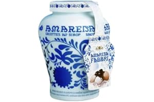 ROSSLEAD LABEL Fabbri Amarena Cherries In Syrup Wild Cherry For Cocktail Deserts 600g Ceramic Jar Made in Italy