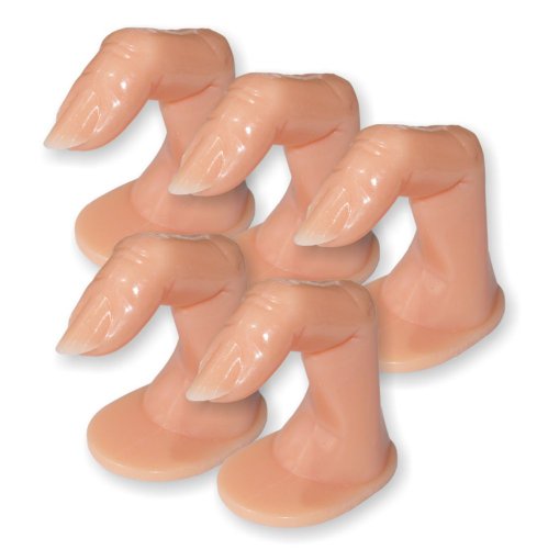 5 Stück Modellier- und Übungsfinger für Schablonen mit großer Standfläche und Klebepad