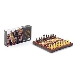 Cayro – Tablero de Ajedrez y Damas – Juego Magnético de Viaje – 2 Jugadores – Juego de Mesa Clásico