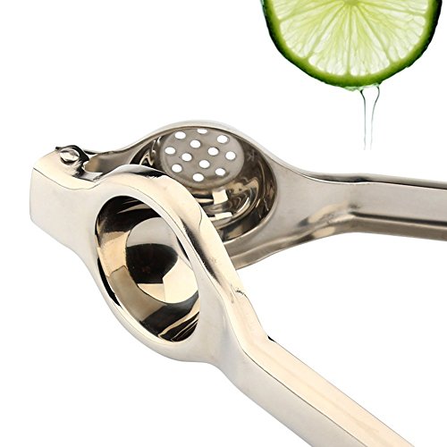 Professionelle Edelstahl-Zitronenpresse Handzitruspresse Citrus Juice Press Silber (Small) - 5