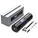 Produktbild SHINYEVER Luftpumpe Elektrischer Kompressor 3000mAh Tragbarer Mini Auto-Luftpumpe Wiederaufladbarer Luftverdichter mit LED-Licht LCD Display 12 V 150PSI für Auto Fahrrad Rettungsring P1S Schwarz