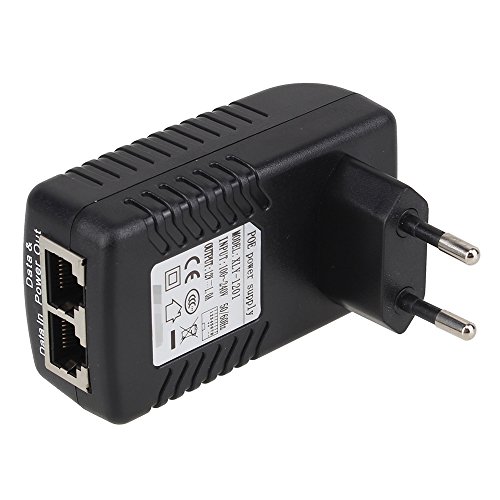 WEONE DC 12V 1A PoE-Injektor Leistung Ethernet Versorgung Adapter für Wireless Access Point EU-Stecker - 3