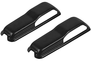 Riloer 2 stücke Schwarz Auto Motorhaube Scharnier Abdeckung Trim Dekoration kompatibel mit Jeep Wrangler JL JLU 2018-2021