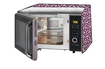 Stylista Microwave Oven Cover for Borosil Prima 30 Liter 1500 Watt Convection Oven Toaster Griller (OTG) Floral Pattern Purple